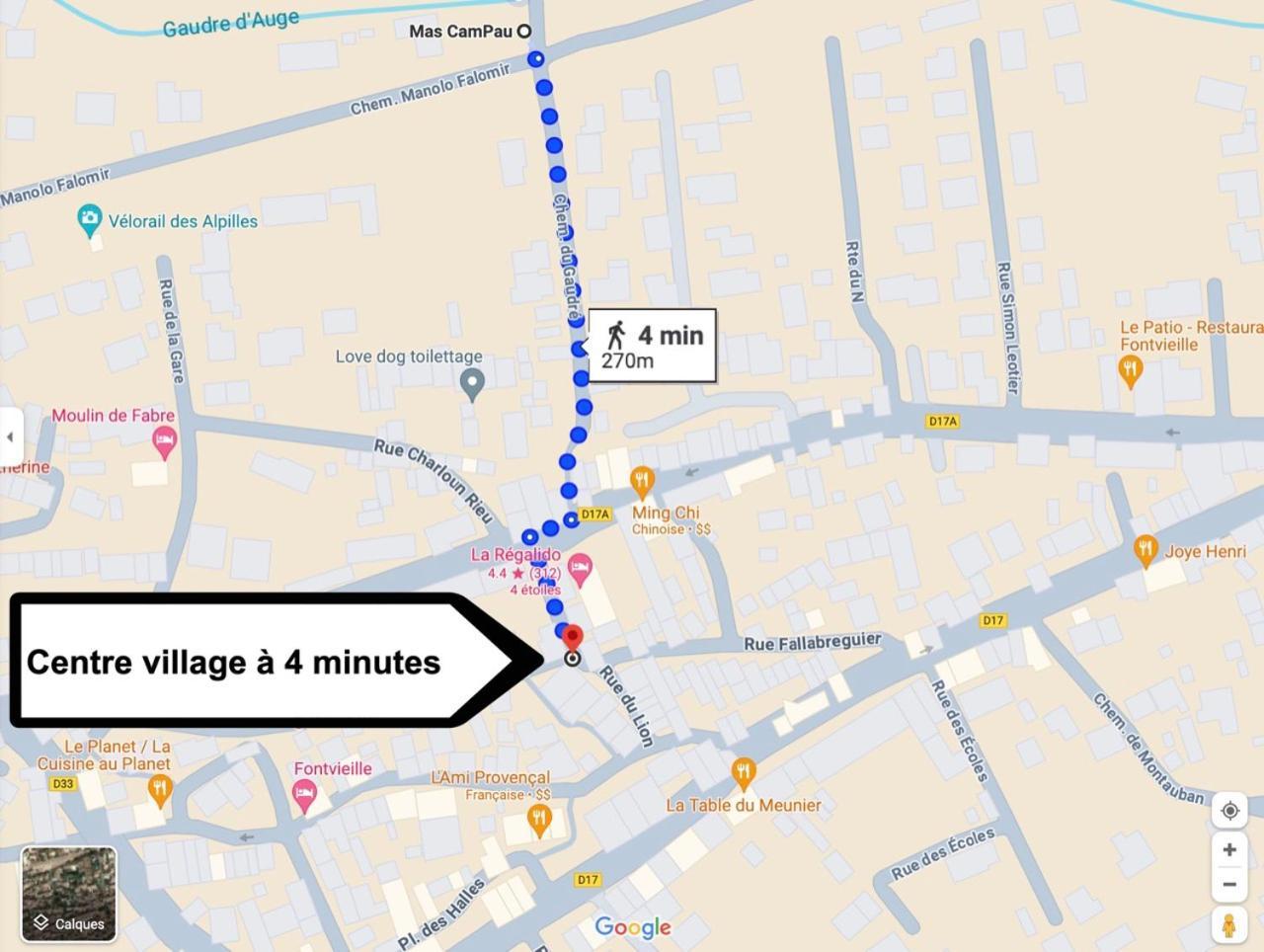 方特维雷Mas Campau住宿加早餐旅馆 外观 照片
